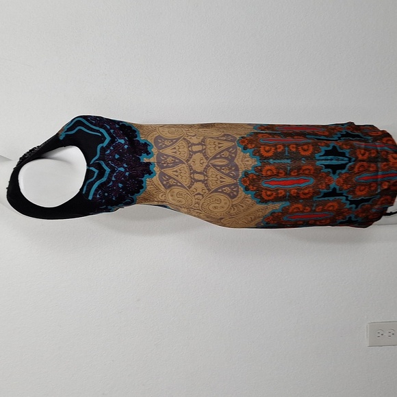 Tracy Reese Multicolor Bohemian Beaded Southwestern Boho Sheath Dress Size Small - Picture 9 of 14